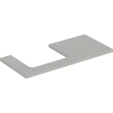   Geberit One mosdópult bal oldali kivágással 105x47 cm, pultra ültethető mosdóhoz, matt greige 505.304.00.7