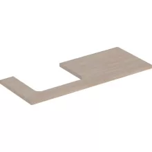   Geberit One mosdópult bal oldali kivágással 120x47 cm, pultra ültethető mosdóhoz, tölgy 505.305.00.5