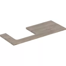   Geberit One mosdópult bal oldali kivágással 120x47 cm, pultra ültethető mosdóhoz, hikoridió 505.305.00.6