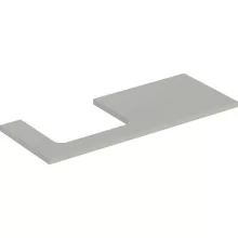   Geberit One mosdópult bal oldali kivágással 120x47 cm, pultra ültethető mosdóhoz, matt greige 505.305.00.7
