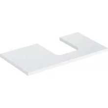   Geberit One mosdópult jobb oldali kivágással 90x47 cm, pultra ültethető tálformájú mosdóhoz, magasfényű fehér 505.313.00.1