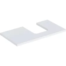  Geberit One mosdópult jobb oldali kivágással 90x47 cm, pultra ültethető tálformájú mosdóhoz, matt fehér 505.313.00.2
