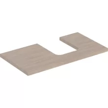   Geberit One mosdópult jobb oldali kivágással 90x47 cm, pultra ültethető tálformájú mosdóhoz, tölgy 505.313.00.5