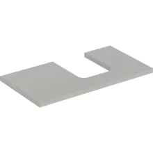   Geberit One mosdópult jobb oldali kivágással 90x47 cm, pultra ültethető tálformájú mosdóhoz, matt greige 505.313.00.7