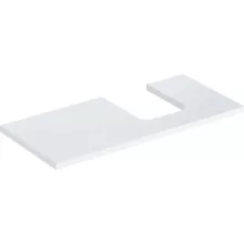   Geberit One mosdópult jobb oldali kivágással 105x47 cm, pultra ültethető tálformájú mosdóhoz, magasfényű fehér 505.314.00.1
