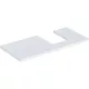 Geberit One mosdópult jobb oldali kivágással 105x47 cm, pultra ültethető tálformájú mosdóhoz, matt fehér 505.314.00.2