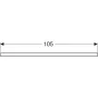 Geberit One mosdópult jobb oldali kivágással 105x47 cm, pultra ültethető tálformájú mosdóhoz, matt fehér 505.314.00.2