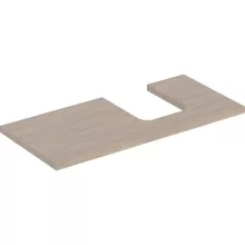   Geberit One mosdópult jobb oldali kivágással 105x47 cm, pultra ültethető tálformájú mosdóhoz, tölgy 505.314.00.5