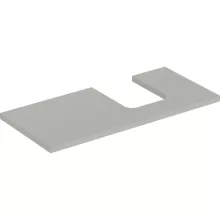   Geberit One mosdópult jobb oldali kivágással 105x47 cm, pultra ültethető tálformájú mosdóhoz, matt greige 505.314.00.7