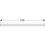 Geberit One mosdópult jobb oldali kivágással 105x47 cm, pultra ültethető tálformájú mosdóhoz, matt greige 505.314.00.7