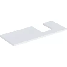  Geberit One mosdópult jobb oldali kivágással 120x47 cm, pultra ültethető tálformájú mosdóhoz, matt fehér 505.315.00.2