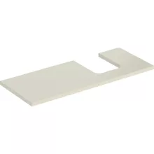   Geberit One mosdópult jobb oldali kivágással 120x47 cm, pultra ültethető tálformájú mosdóhoz, magasfényű homokszürke 505.315.00.4