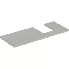   Geberit One mosdópult jobb oldali kivágással 120x47 cm, pultra ültethető tálformájú mosdóhoz, matt greige 505.315.00.7