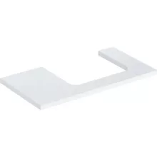   Geberit One mosdópult jobb oldali kivágással 90x47 cm, pultra ültethető mosdóhoz, magasfényű fehér 505.323.00.1