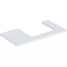   Geberit One mosdópult jobb oldali kivágással 90x47 cm, pultra ültethető mosdóhoz, matt fehér 505.323.00.2