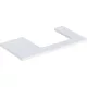 Geberit One mosdópult jobb oldali kivágással 90x47 cm, pultra ültethető mosdóhoz, matt fehér 505.323.00.2