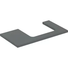   Geberit One mosdópult jobb oldali kivágással 90x47 cm, pultra ültethető mosdóhoz, matt láva 505.323.00.3