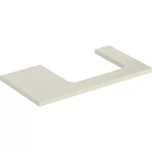  Geberit One mosdópult jobb oldali kivágással 90x47 cm, pultra ültethető mosdóhoz, magasfényű homokszürke 505.323.00.4