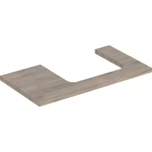   Geberit One mosdópult jobb oldali kivágással 90x47 cm, pultra ültethető mosdóhoz, hikoridió 505.323.00.6