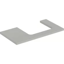   Geberit One mosdópult jobb oldali kivágással 90x47 cm, pultra ültethető mosdóhoz, matt greige 505.323.00.7