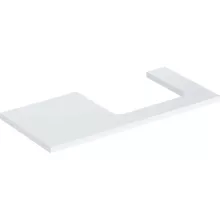   Geberit One mosdópult jobb oldali kivágással 105x47 cm, pultra ültethető mosdóhoz, magasfényű fehér 505.324.00.1