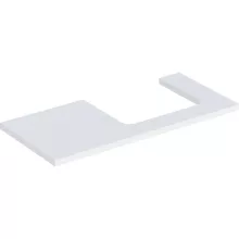   Geberit One mosdópult jobb oldali kivágással 105x47 cm, pultra ültethető mosdóhoz, matt fehér 505.324.00.2