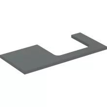   Geberit One mosdópult jobb oldali kivágással 105x47 cm, pultra ültethető mosdóhoz, matt láva 505.324.00.3