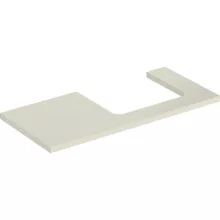   Geberit One mosdópult jobb oldali kivágással 105x47 cm, pultra ültethető mosdóhoz, magasfényű homokszürke 505.324.00.4