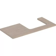   Geberit One mosdópult jobb oldali kivágással 105x47 cm, pultra ültethető mosdóhoz, tölgy 505.324.00.5
