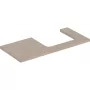 Geberit One mosdópult jobb oldali kivágással 105x47 cm, pultra ültethető mosdóhoz, tölgy 505.324.00.5