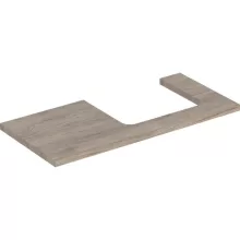   Geberit One mosdópult jobb oldali kivágással 105x47 cm, pultra ültethető mosdóhoz, hikoridió 505.324.00.6