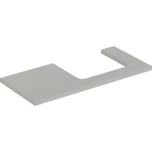   Geberit One mosdópult jobb oldali kivágással 105x47 cm, pultra ültethető mosdóhoz, matt greige 505.324.00.7