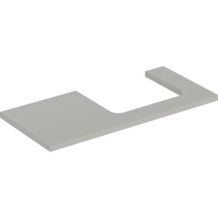 Geberit One mosdópult jobb oldali kivágással 105x47 cm, pultra ültethető mosdóhoz, matt greige 505.324.00.7