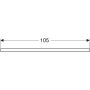Geberit One mosdópult jobb oldali kivágással 105x47 cm, pultra ültethető mosdóhoz, matt greige 505.324.00.7