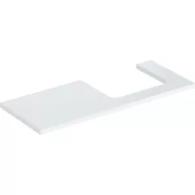   Geberit One mosdópult jobb oldali kivágással 120x47 cm, pultra ültethető mosdóhoz, magasfényű fehér 505.325.00.1
