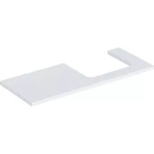   Geberit One mosdópult jobb oldali kivágással 120x47 cm, pultra ültethető mosdóhoz, matt fehér 505.325.00.2