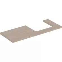   Geberit One mosdópult jobb oldali kivágással 120x47 cm, pultra ültethető mosdóhoz, tölgy 505.325.00.5