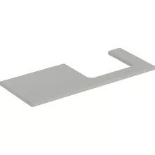  Geberit One mosdópult jobb oldali kivágással 120x47 cm, pultra ültethető mosdóhoz, matt greige 505.325.00.7