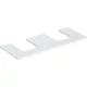 Geberit One mosdópult kivágással, két pultra ültethető tálformájú mosdóhoz 120x47 cm, magasfényű fehér 505.335.00.1