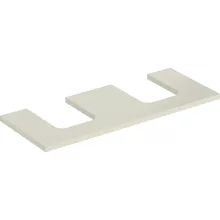   Geberit One mosdópult kivágással, két pultra ültethető tálformájú mosdóhoz 120x47 cm, magasfényű homokszürke 505.335.00.4