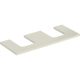Geberit One mosdópult kivágással, két pultra ültethető tálformájú mosdóhoz 120x47 cm, magasfényű homokszürke 505.335.00.4