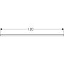 Geberit One mosdópult kivágással, két pultra ültethető tálformájú mosdóhoz 120x47 cm, magasfényű homokszürke 505.335.00.4