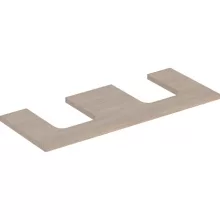   Geberit One mosdópult kivágással, két pultra ültethető tálformájú mosdóhoz 120x47 cm, tölgy 505.335.00.5