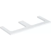   Geberit One mosdópult kivágással, két pultra ültethető mosdóhoz 120x47 cm, magasfényű fehér 505.345.00.1