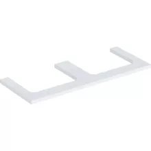   Geberit One mosdópult kivágással, két pultra ültethető mosdóhoz 120x47 cm, matt fehér 505.345.00.2