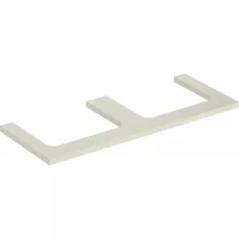   Geberit One mosdópult kivágással, két pultra ültethető mosdóhoz 120x47 cm, magasfényű homokszürke 505.345.00.4