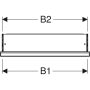 Geberit One balra nyíló tükrös szekrény 60x90 ComfortLight világítás, fehér 505.800.00.2