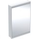 Geberit One jobbra nyíló tükrös szekrény 60x90 ComfortLight világítás, fehér 505.801.00.2