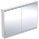 Geberit One 2 ajtós tükrös szekrény ComfortLight világítással 120x90 cm, fehér 505.805.00.2