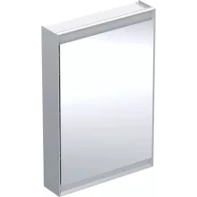   Geberit One tükrös szekrény jobbra nyíló ajtóval 60x90 cm, világítással, alumínium 505.811.00.1